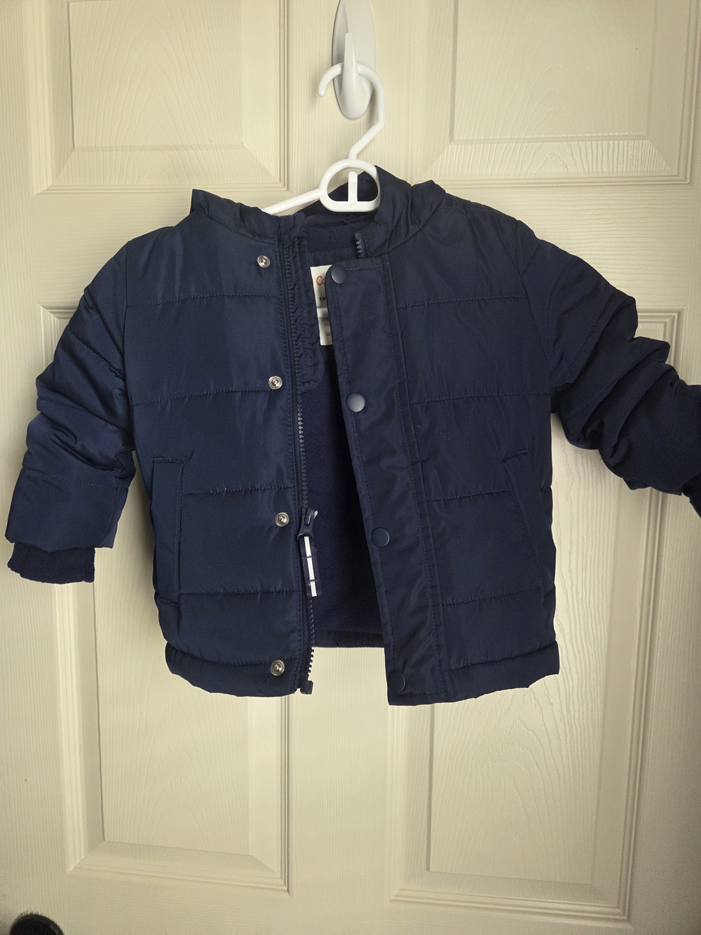 Cat & Jack Navy Puffer Jacket 18 M